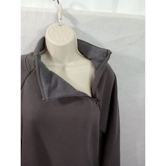 MTA Sport women's large gray pullover long sleeve workout - Picture 3 of 11